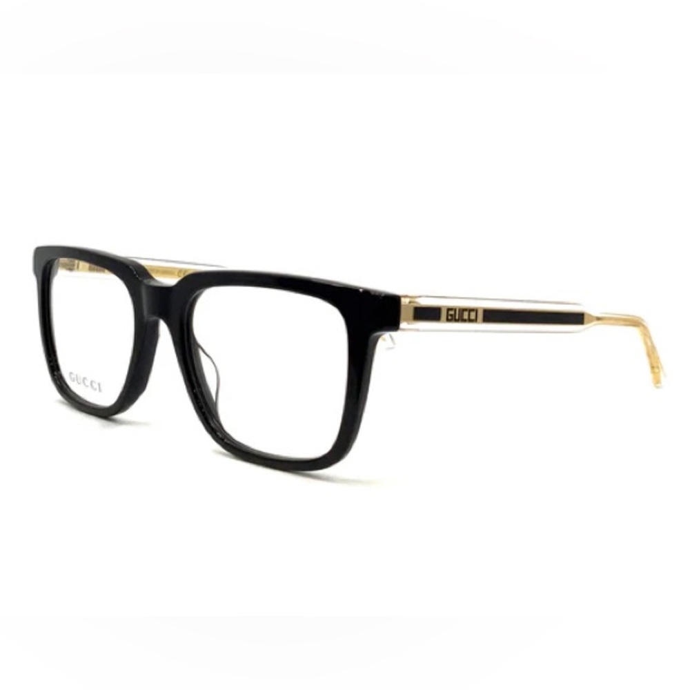 Gucci GG0560ON Square Eyeglasses 55mm Black Crystal Designer Optical Frames